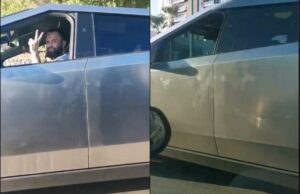 Platica Carín León con fanático mientras esperaban la luz del semáforo