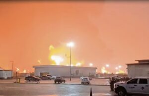 Cortocircuito y lluvias intensas, posibles causas del incendio en la refinería Olmeca